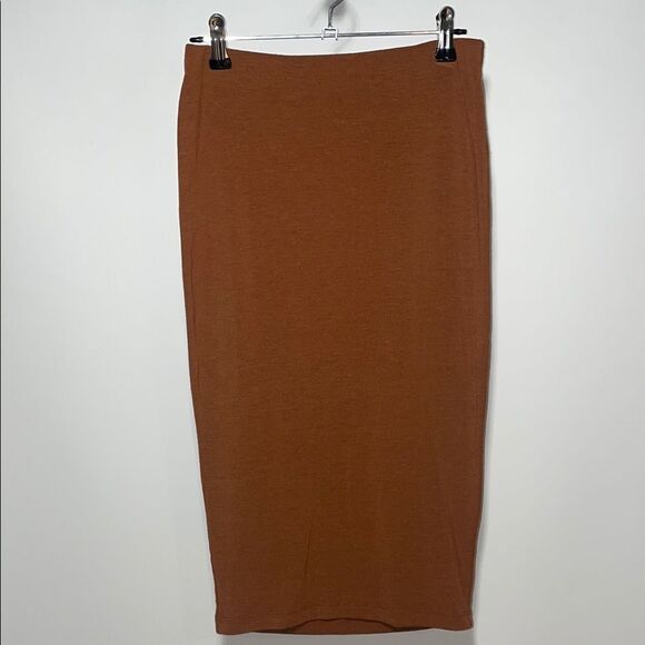 Elegant Brown casual pencil skirt - Picture 1 of 7